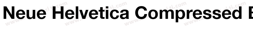 Neue Helvetica Compressed Bold字体转换